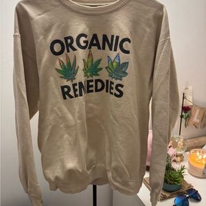 Organic remedies crewneck sweater